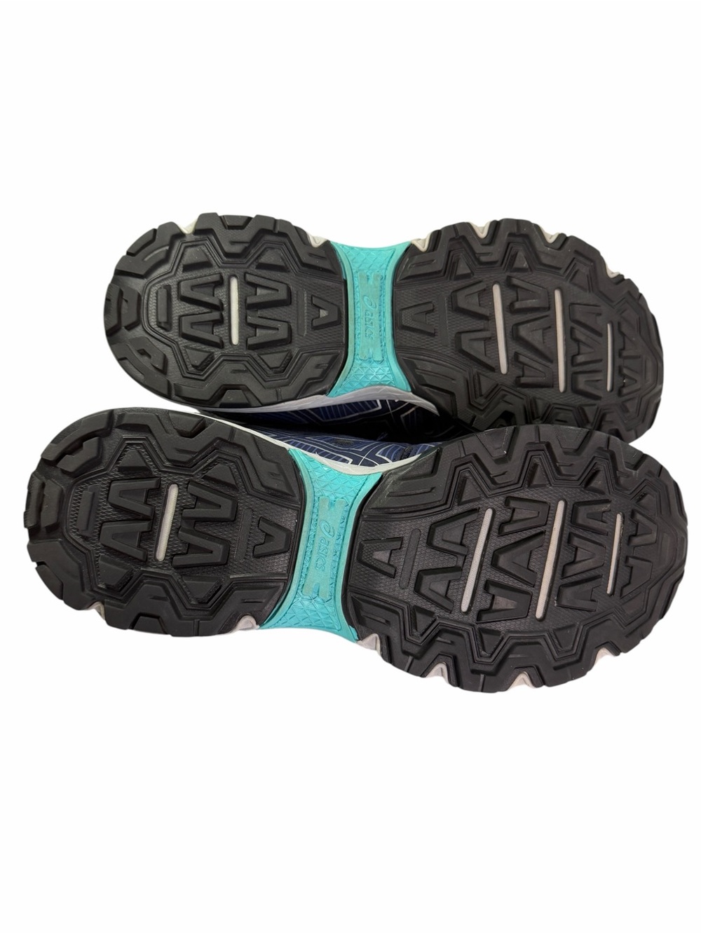 Asics Women's Navy Blue and Teal Trail Running Sneakers - Picture 5 of 6